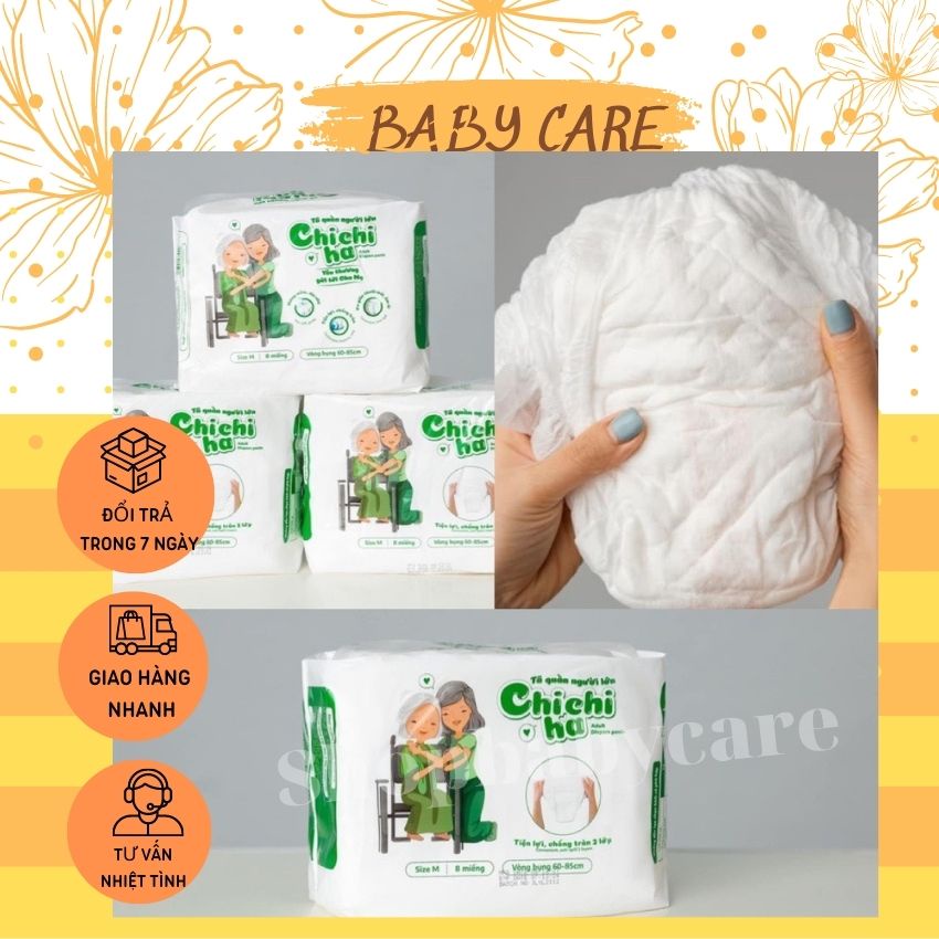 BỈM SAU SINH CHICHIHA DẠNG QUẦN SIÊU THẤM HÚT- TÃ NGƯỜI GIÀ,NGƯỜI LỚN SIZE M8/L7
