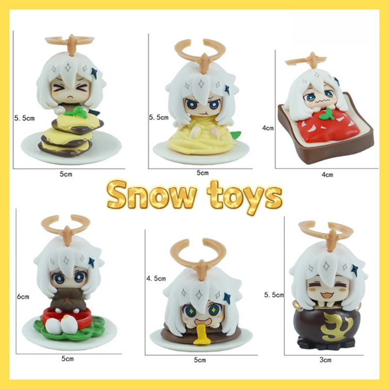 Mô hình genshin impact chibi - mô hình Paimon 6cm bằng PVC cao cấp, có box