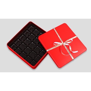 Hộp thiếc đỏ đựng cookie/ bánh/kẹo/sô cô la
