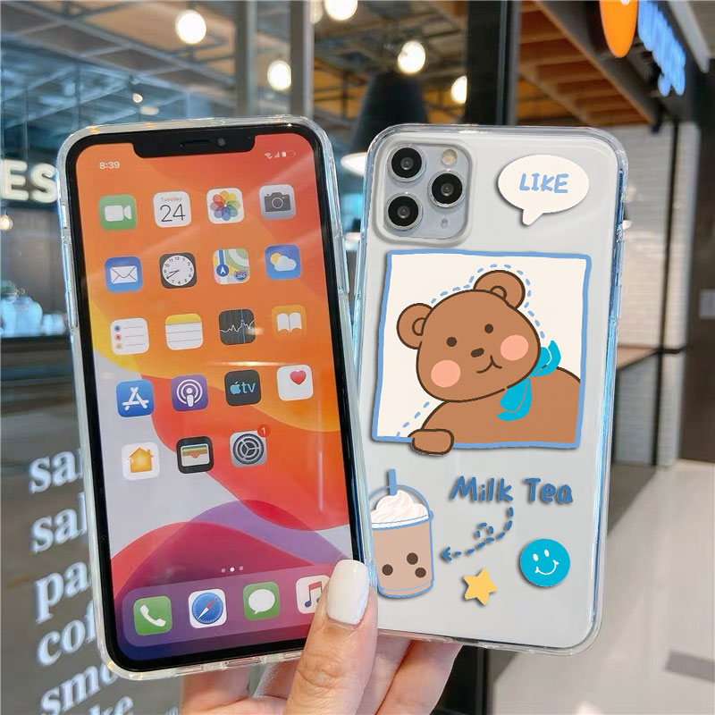 Ốp Lưng Samsung A3 A5 A7 J1 J2 J3 J5 J7 Prime Pro 2015 2016 2017 Vỏ Bảo Vệ Vỏ Điện Thoại Mềm Gấu Bánh Quy-4 | BigBuy360 - bigbuy360.vn