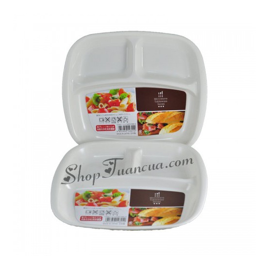 Khay ăn chia 3 ngăn cho bé - Thanh lý hàng gia dụng nhật