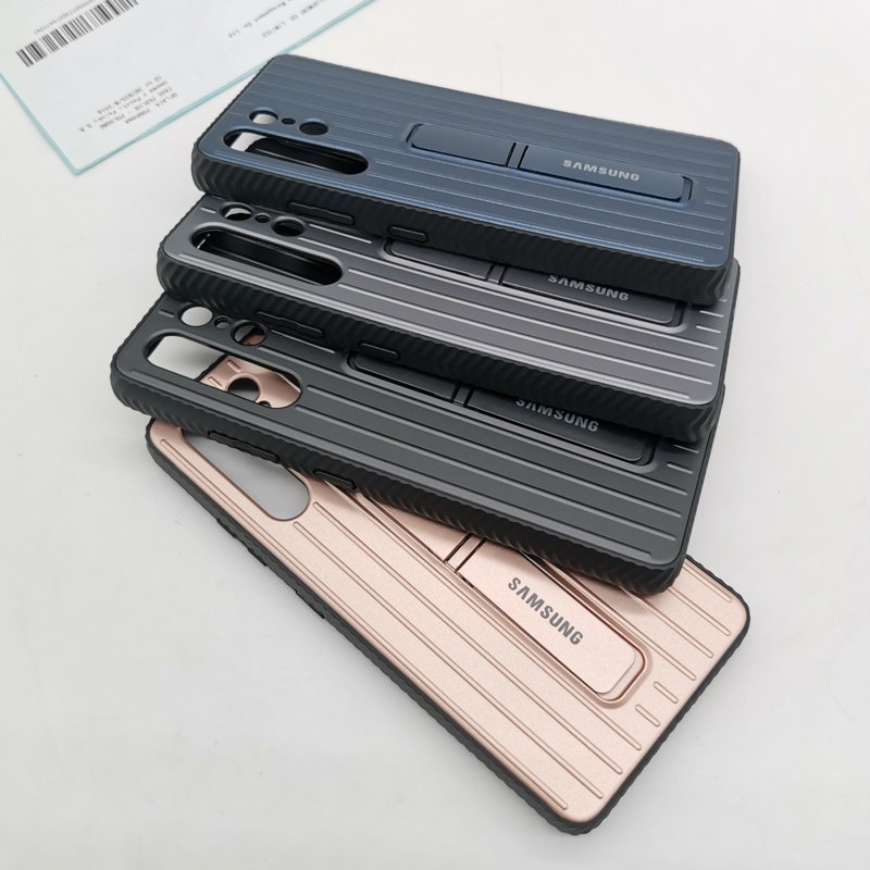 Ốp Điện Thoại Kiểu Áo Giáp Có Giá Đỡ Cho SAMSUNG Galaxy S21 Ultra 5G S21