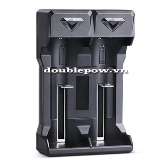 Bộ sạc nhanh pin 18650 Doublepow DP-UK21 có báo đầy và tự ngắt hàng chính hãng