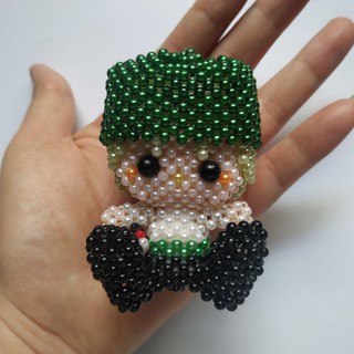 Móc khóa Zoro hạt cườm - One Piece