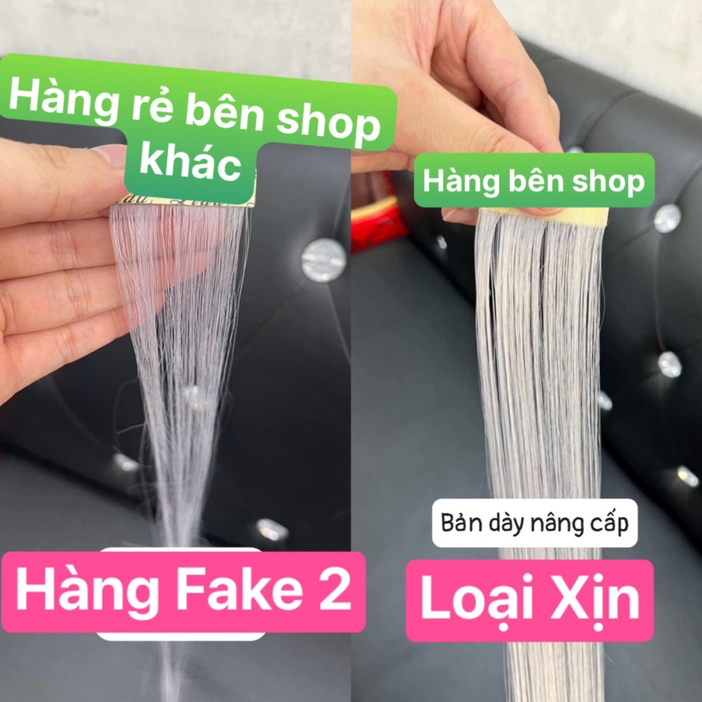 Tóc Nối Light Dán Lên Tóc 1 mảnh chia thành 6 mảnh nhỏ độ bền 2 -3 tháng