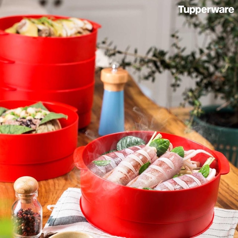 Xửng Nhựa 2 Tầng Hấp Xôi Bánh Bao - Hấp Đồ Ăn Dặm Cho Bé - Steam It Tupperware - Con Bọ Cạp
