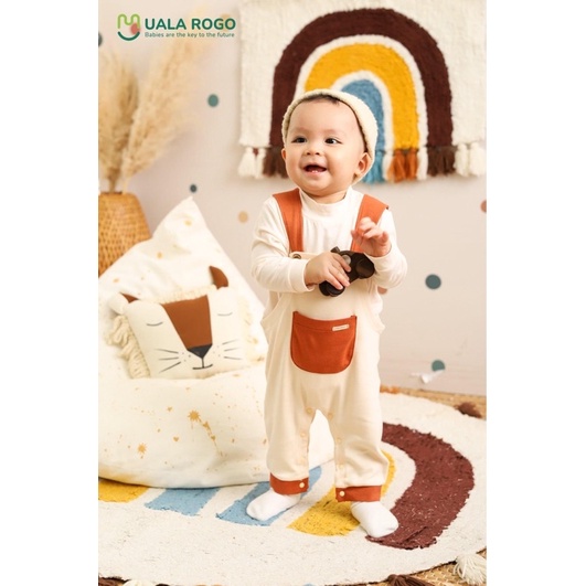 Yếm cotton UalaRogo cho bé trai bé gái đi học đi chơi size từ 3 tháng đến 2 tuổi