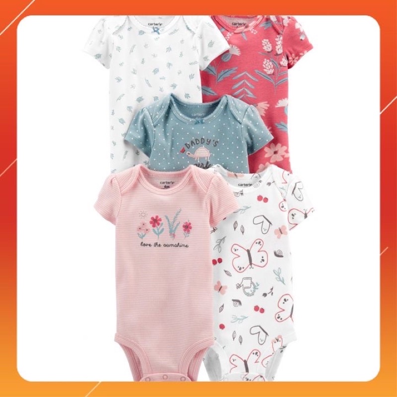 Bodysuit Carter's Daddy's Girl Nhập Mỹ Cho Bé Set 5 Bộ