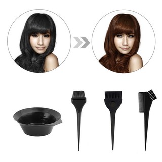AIOⒶ Bộ 4 dụng cụ nhuộm tóc - tô, bàn chải và lược