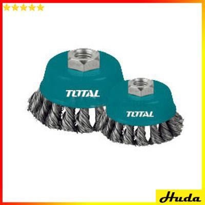 Chén cước (chổi cước) xoắn 100mm cốt M10 Total TAC32042 uio