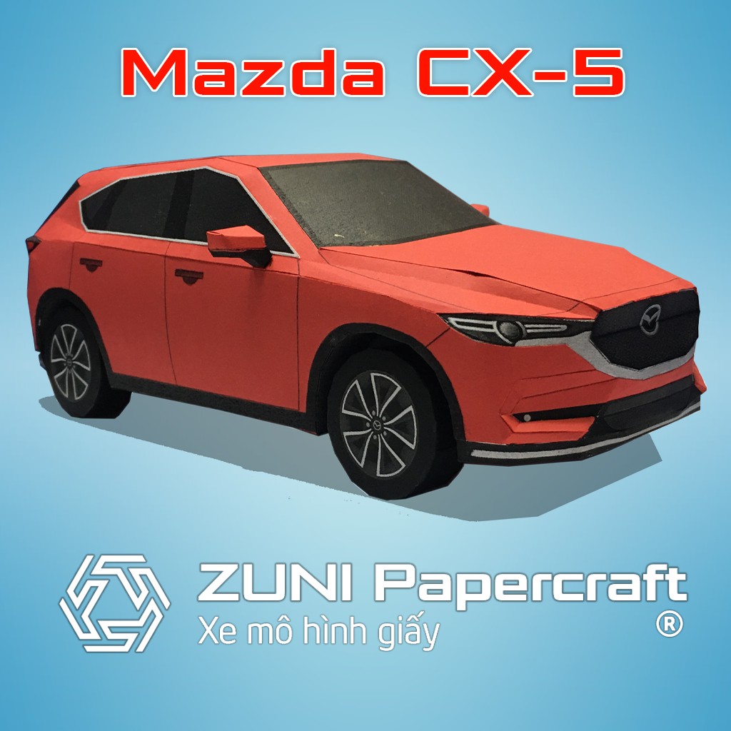 Bộ KIT xe mô hình giấy Mazda CX-5 của ZUNI Papercraft