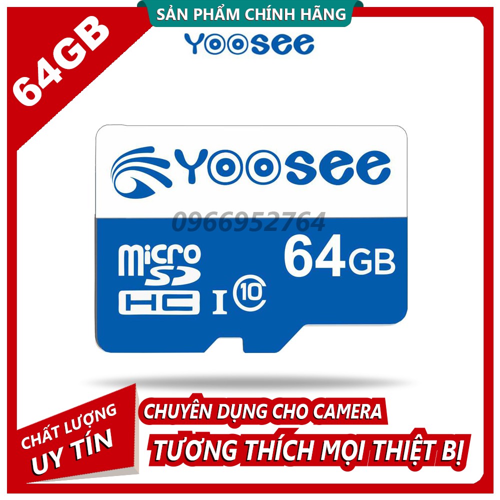 Thẻ Nhớ YooSee 64GB Cao Cấp Tốc Độ Cao Tự Xóa Ghi Đè | BigBuy360 - bigbuy360.vn