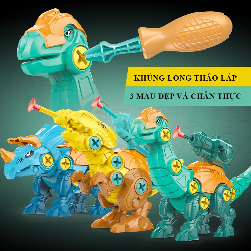 Đồ chơi lắp ráp lắp ghép mô hình trứng khủng long cho bé, đồ chơi trí tuệ Mumbaby 11