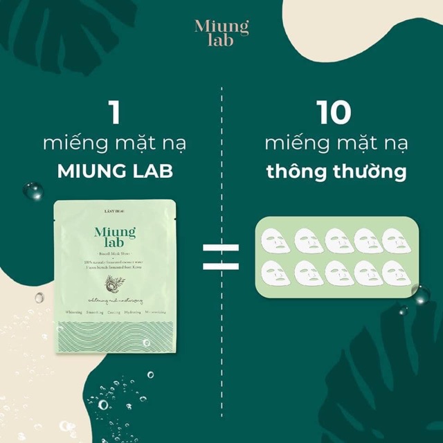 1 HỘP MẶT NẠ MIUNG LAB(7 miếng)