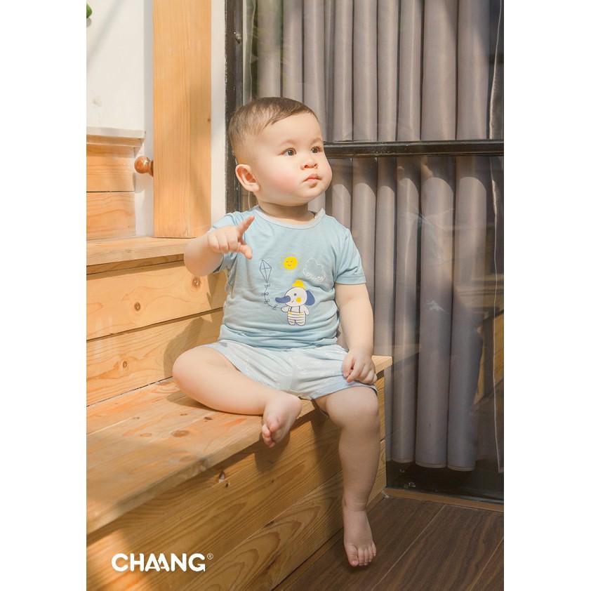 [CHAANG] Bộ Cộc Cúc Vai Summer Chaang cho bé trai/bé gái