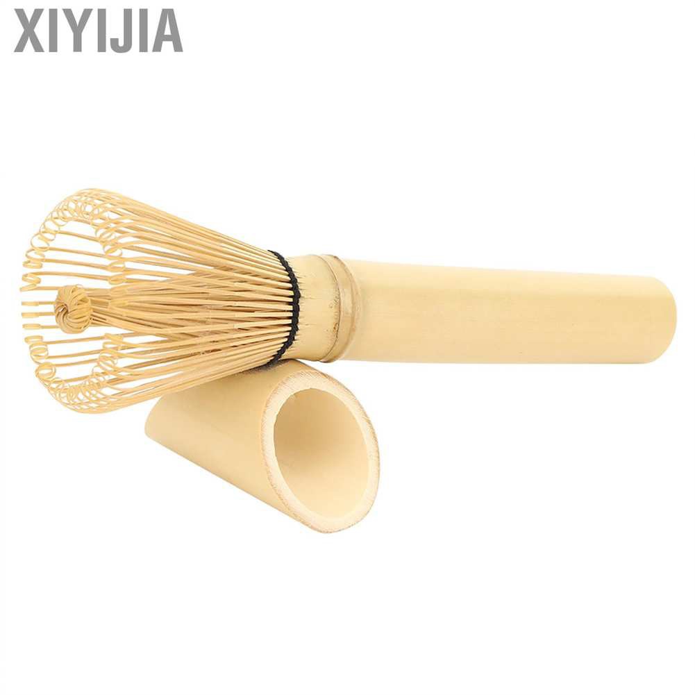 Xiyijia Natural Bamboo Chasen Matcha Green Tea Whisk Long Handle Powder Brush Tool