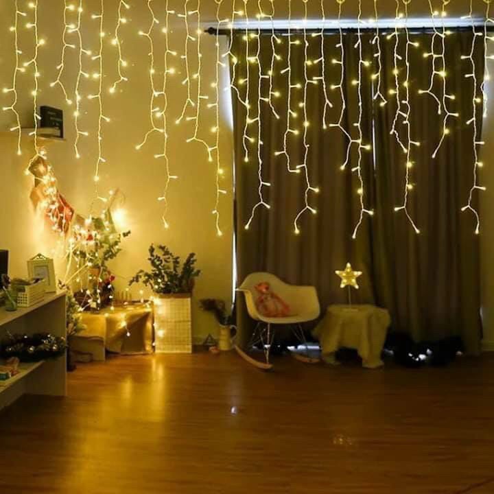 DÂY ĐÈN MÀN MƯA LED TRANG TRÍ ( 8m*6T - 3m*2m )