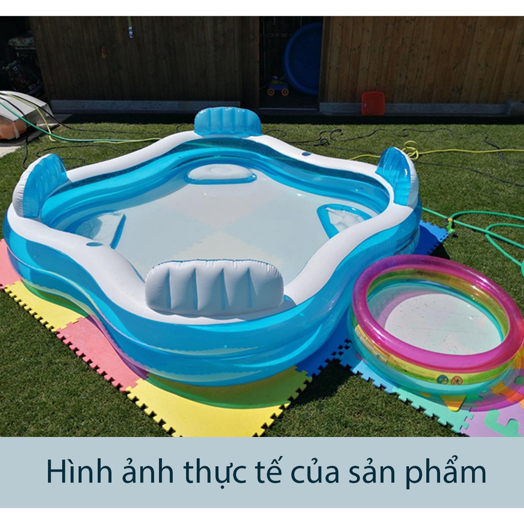 Bể bơi phao Salon CHÍNH HÃNG INTEX , chất liệu PVC cao cấp, dày 0,33mm, thể tích 990 lít