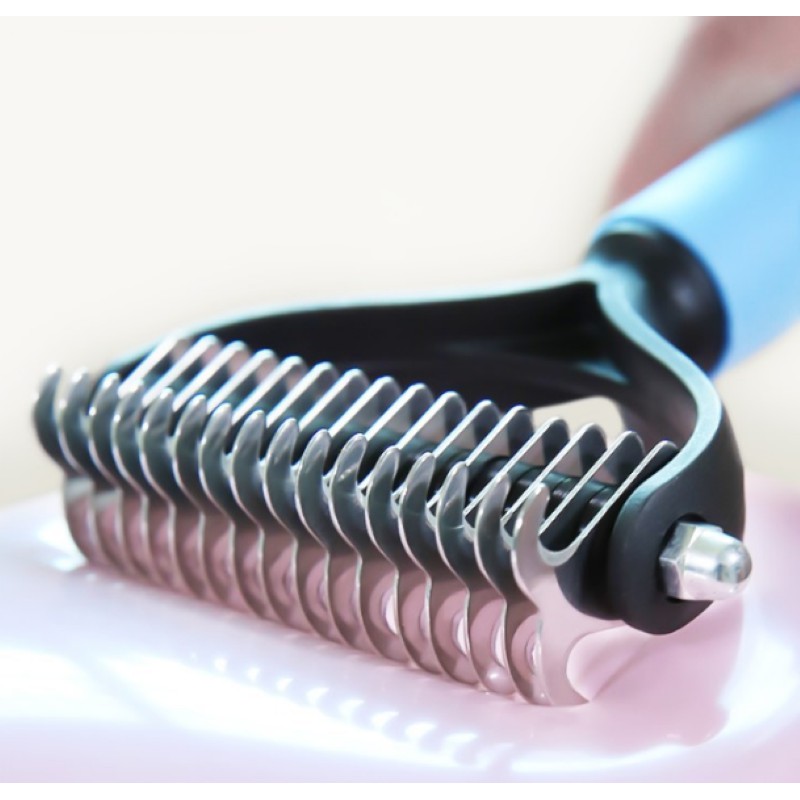 LƯỢC CHẢI LÔNG CHO CHÓ MÈO, LƯỢC CHUYÊN GỠ RỐI LÔNG HÌNH BÀN CÀO -  LOVE PETS SHOP