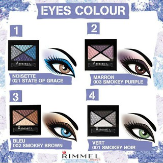Phấn Mắt Rimmel London 5 Màu Glam’eyes Quad Eyeshadow
