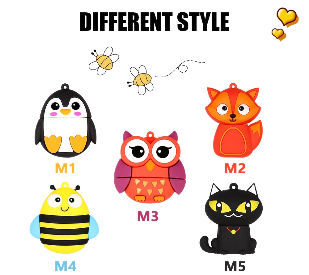 USB hình động vật dễ thương dung lượng 1TB