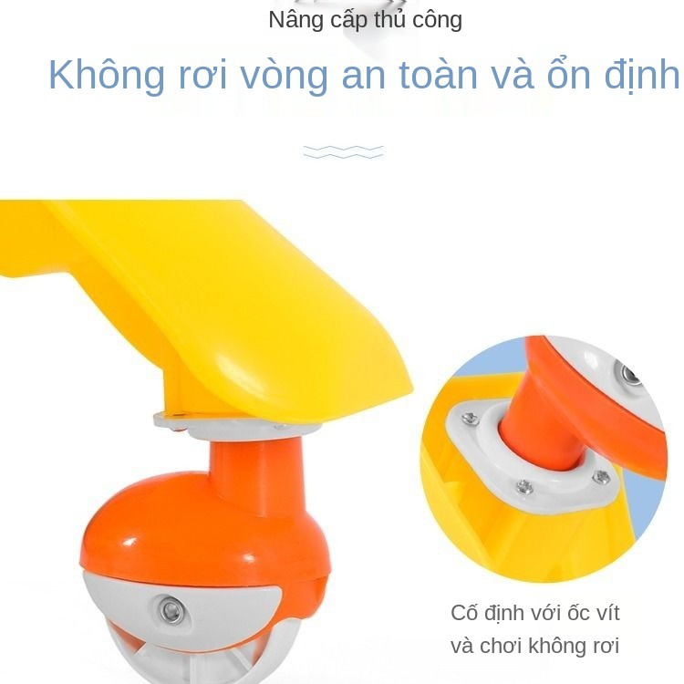 > Xe vặn trẻ em Baby Yo-yo Car 1- Xích đu phổ thông cho bé 3 tuổi trượt Scooter Niuniu <