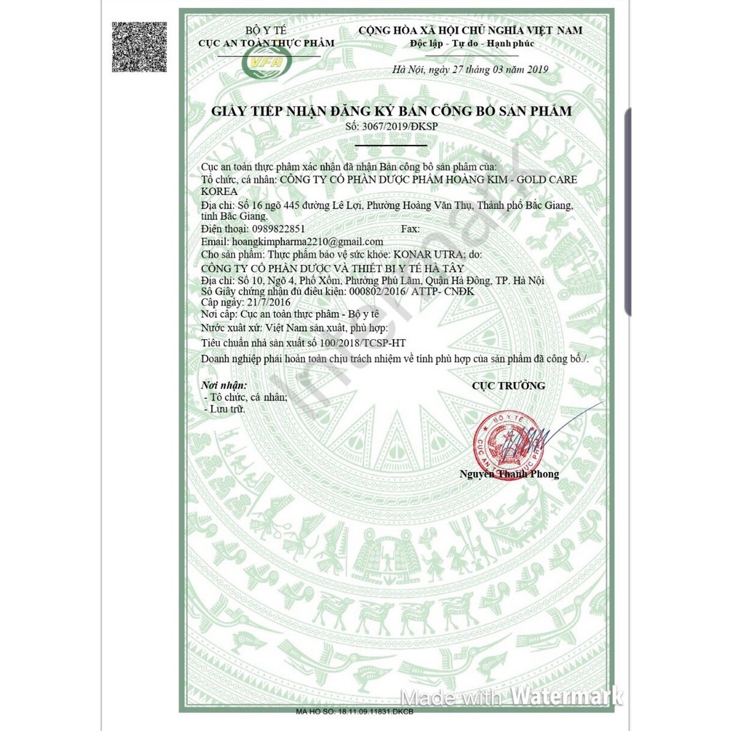 VIÊN UỐNG BỔ GAN KONAR UTRA CHÍNH HÃNG