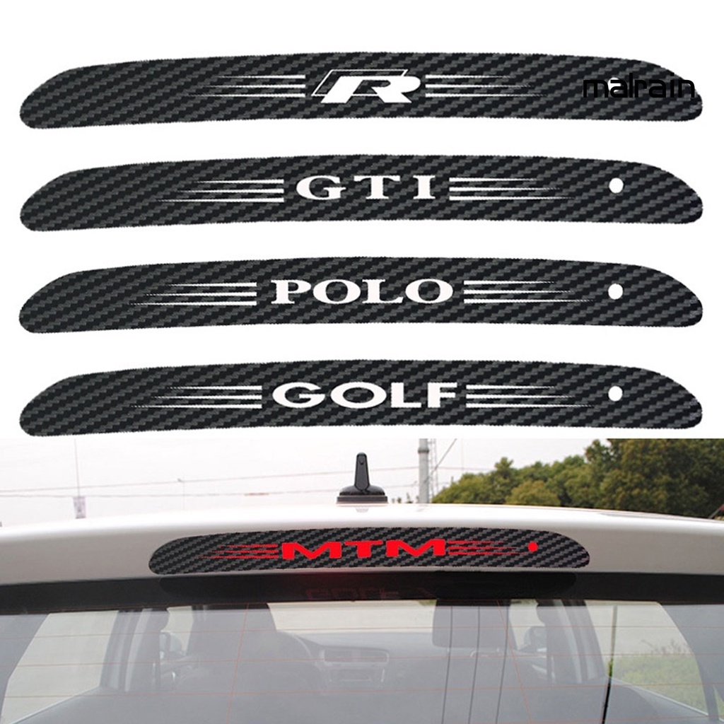 Miếng Dán Trang Trí Đèn Phanh Bằng Sợi Carbon Dành Cho Xe Hơi VW Golf Series