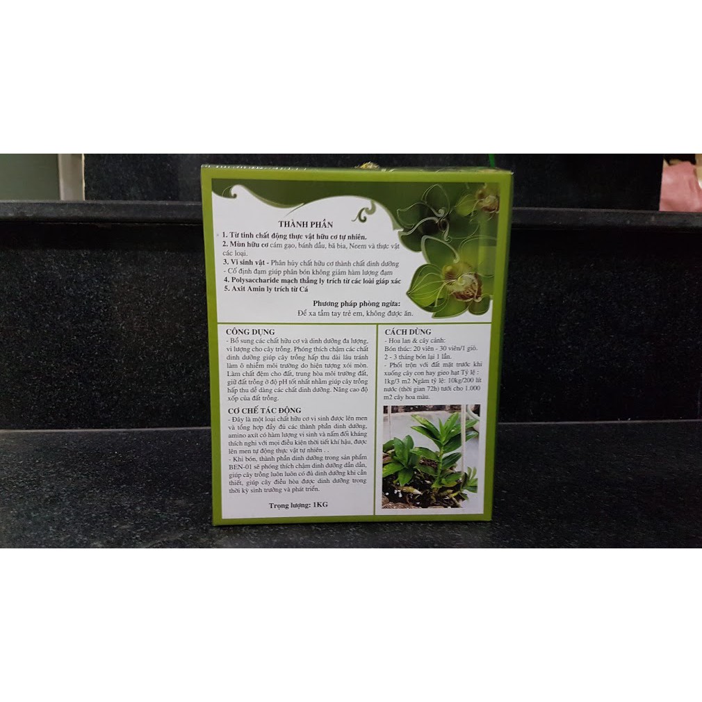 Viên nén dinh dưỡng hữu cơ BEN 01