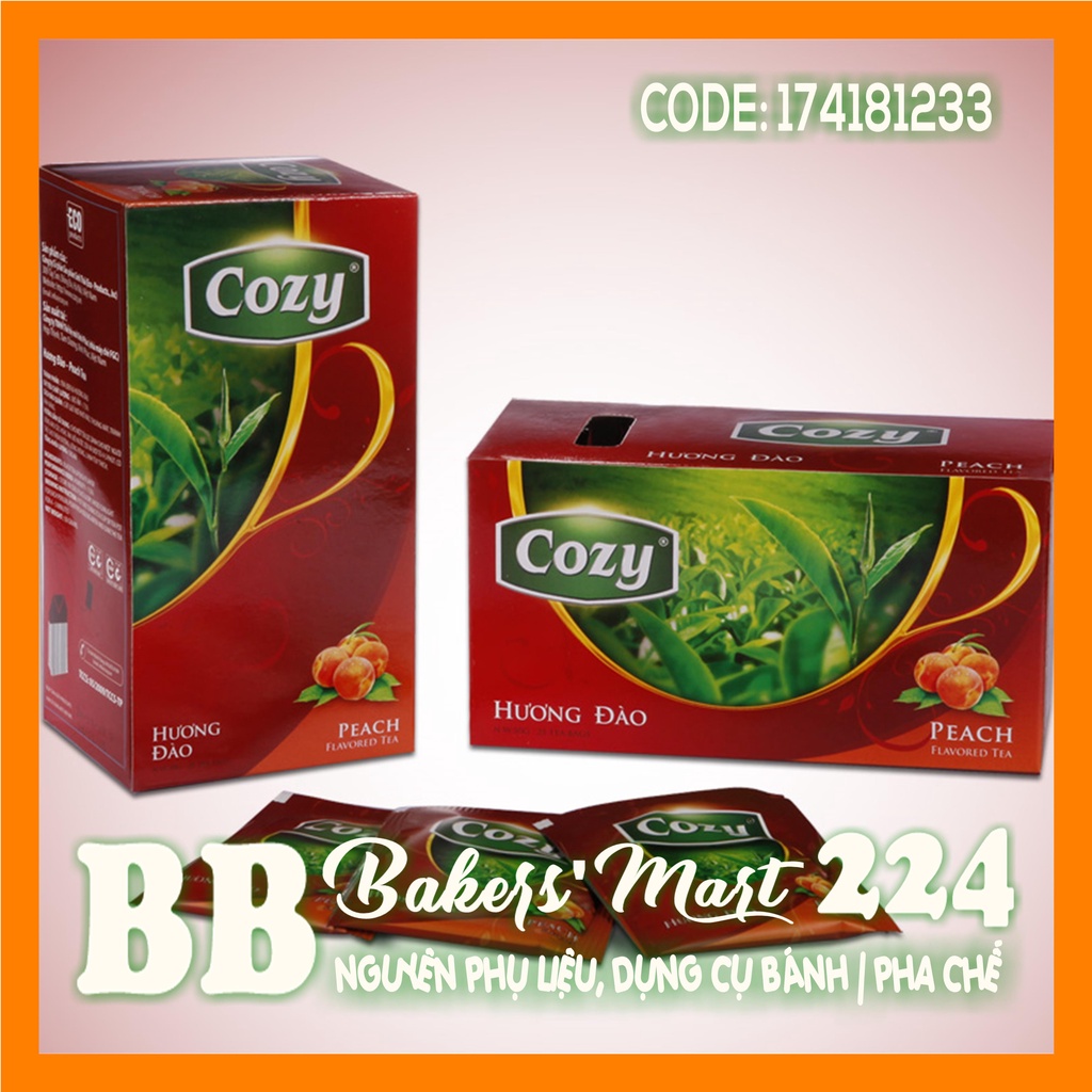 Trà ĐÀO túi lọc COZY - HỘP 50gr (25 gói x 2gr) | BigBuy360 - bigbuy360.vn