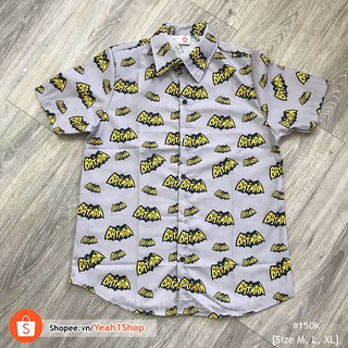 [Yeah1Shop]- Áo sơ mi hoạt hình Batman (M, L,XL) (SMHH)