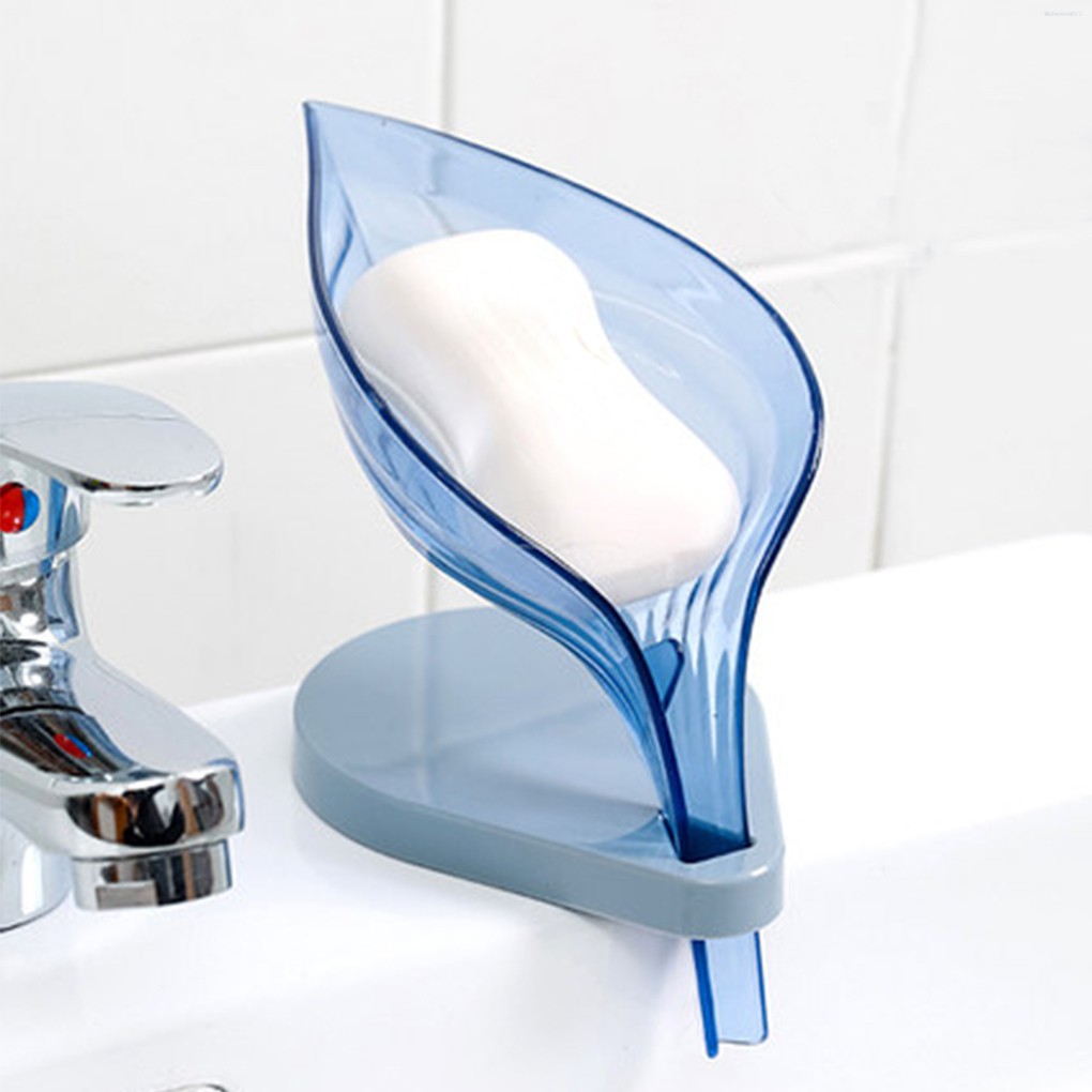 Giá Đựng Xà Phòng Ráo Nước Hình Chiếc Lá