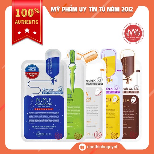 Combo 10 Mặt nạ Mediheal các loại ( Vita lightbeam , placenta, tea tree)