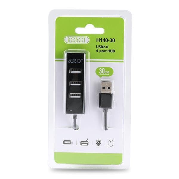 Bộ Chia 4 Cổng Usb 2.0 H140-80 4 Cổng Màu Đen