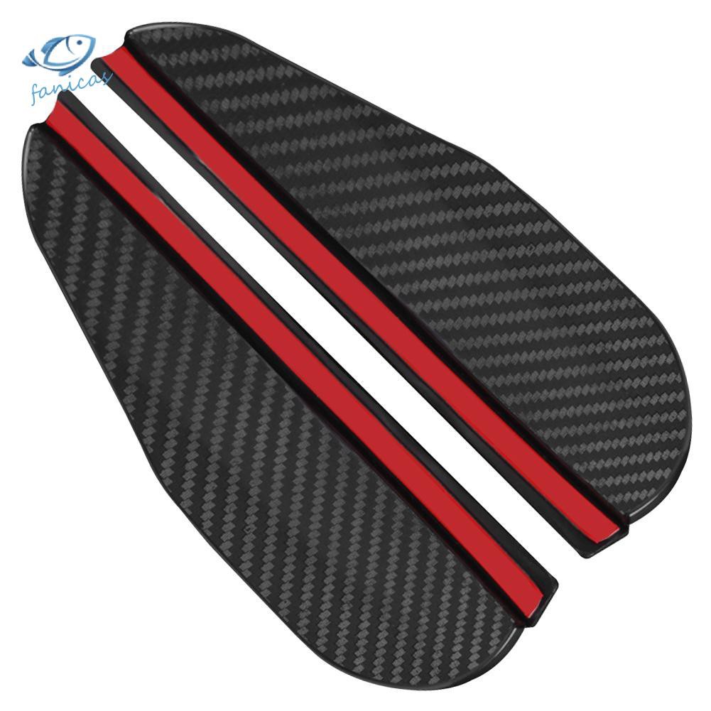 2 Tấm Che Mưa Kính Chiếu Hậu Sợi Carbon Cho Xe Hơi