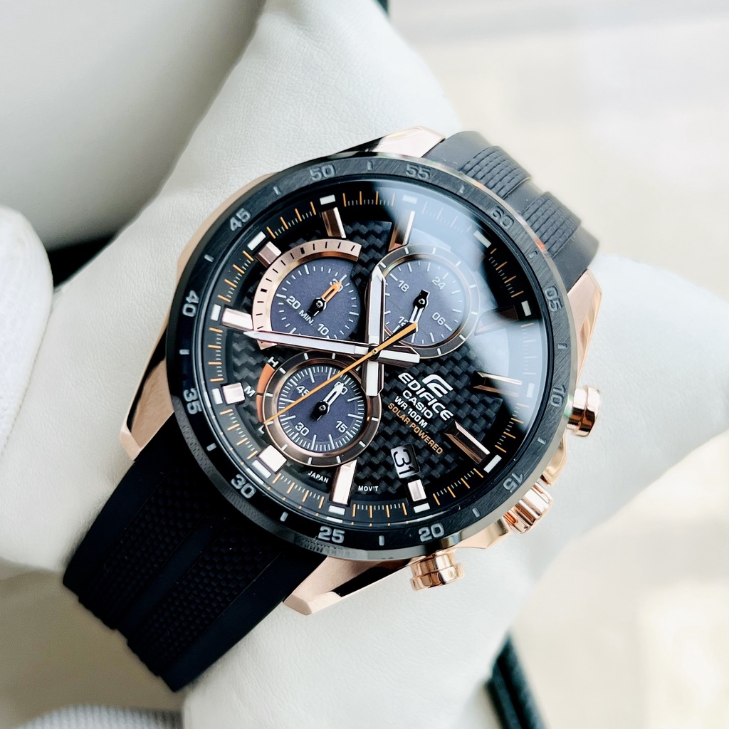 Đồng hồ nam Casio Edifice EQS-900PB-1A Pin năng lượng mặt trời Chống nước 100m Bảo hành 5 năm Hyma Watch