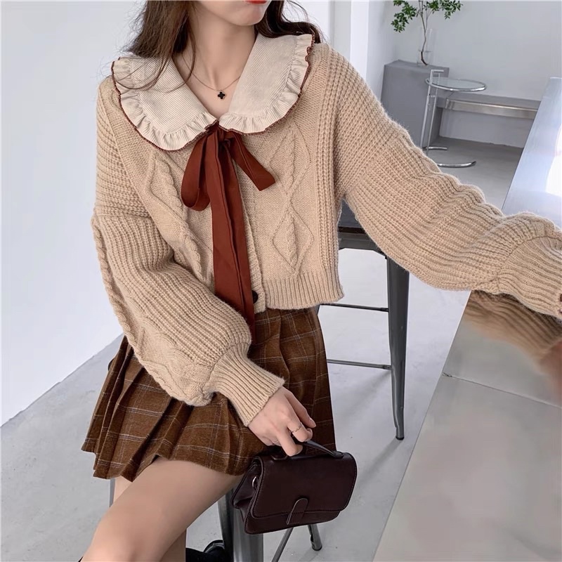 Áo somi Quảng Châu cổ babydoll