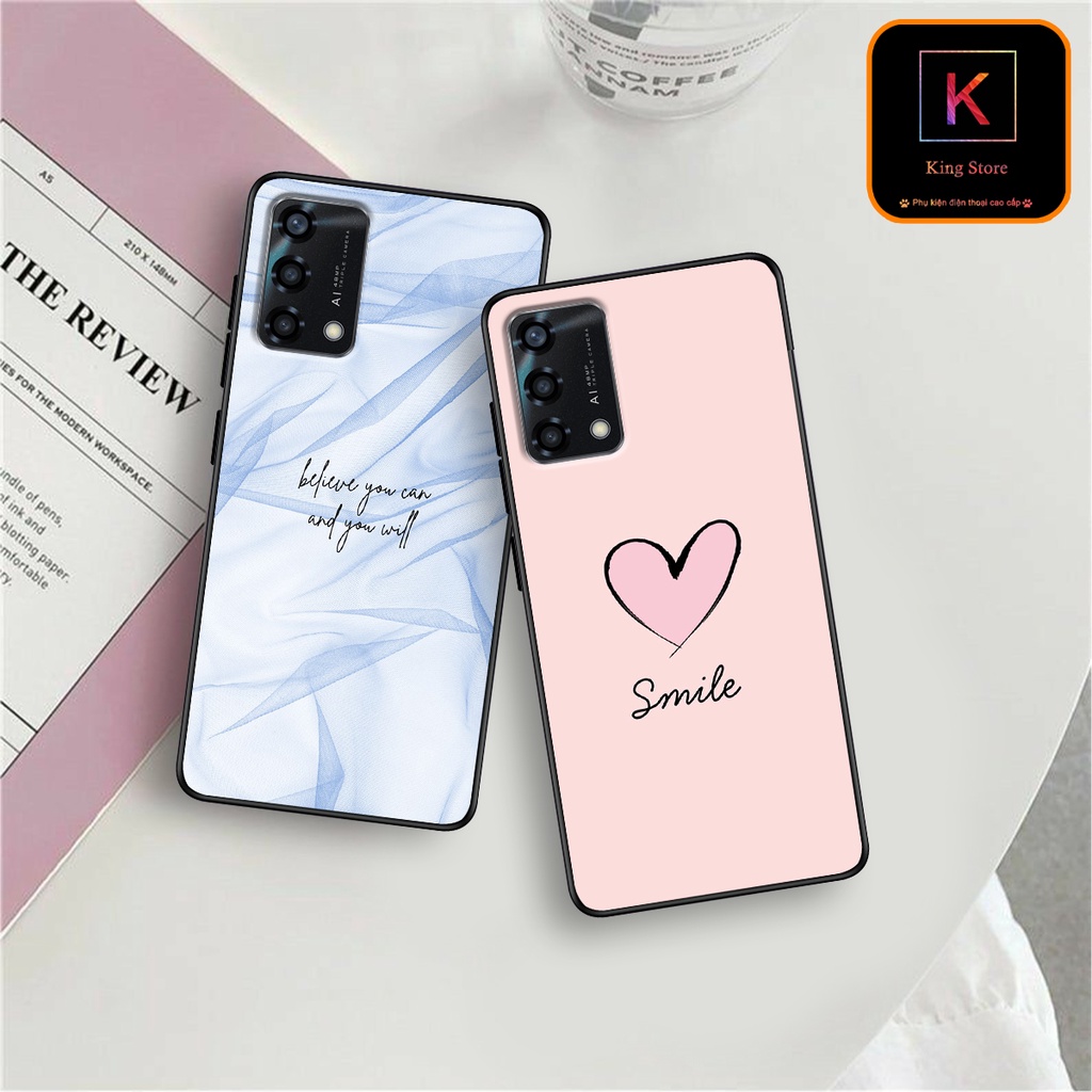 Ốp lưng Oppo A95 - Oppo A95 5G - Oppo A96 - Ốp in hình LoveSmile - Chất liệu TPU cao cấp chống sốc