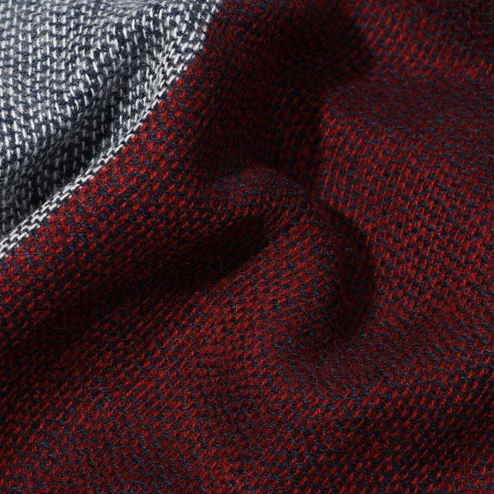 Khăn Choàng Cổ Vải Cashmere Họa Tiết Kẻ Sọc Tam Giác Thời Trang Thu Đông Cho Nữ