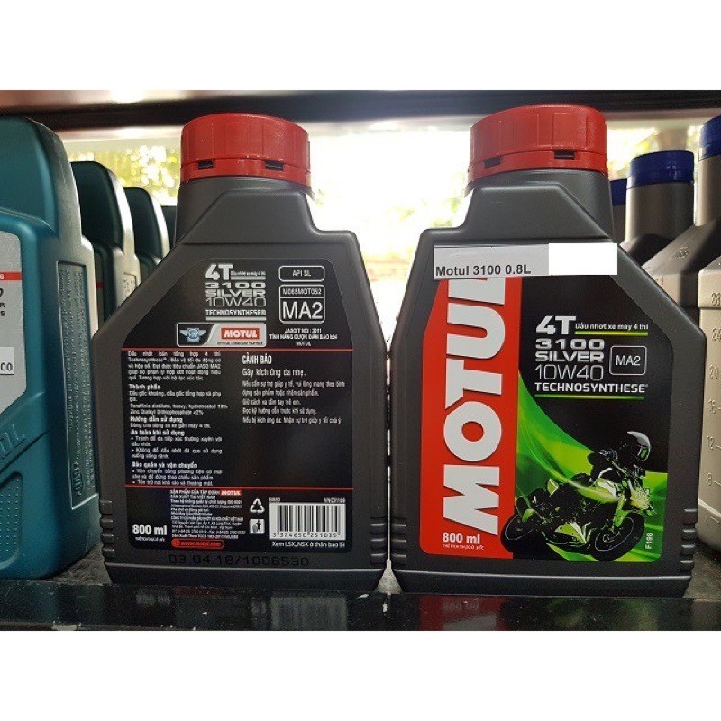 [Free Ship Xtra] Nhớt xe máy số cao cấp Motul Silver 3100 10W40 800ml hàng chính hãng