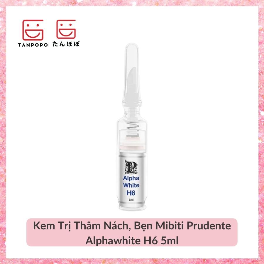 [Chính hãng] Kem Giảm Thâm Nách, Bẹn Mibiti Prudente Alphawhite H6 5ml