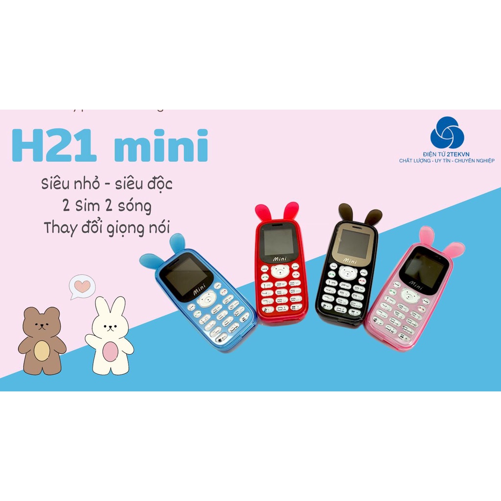 Điện thoại cho bé ngộ nghĩnh đáng yêu H21 Mini Thay Đổi giọng nói Nhỏ dễ thương