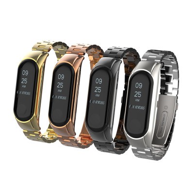 Dây Đeo Kim Loại Cho Đồng Hồ Thông Minh Xiaomi Mi Band 7 6 5 NFC Miband 4 3