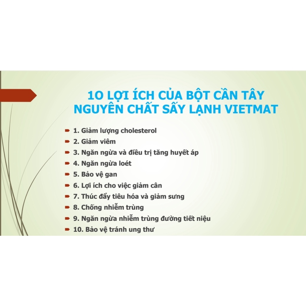 Bột cần tây nguyên chất sấy lạnh VIETMAT trọng lượng 30g/50g/60g/100g