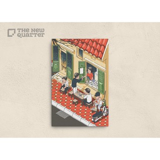 Thiệp postcard Bình Dị Hà Nội - Trà đá