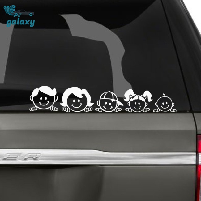 Decal dán xe họa tiết gia đình hạnh phúc 5x25cm