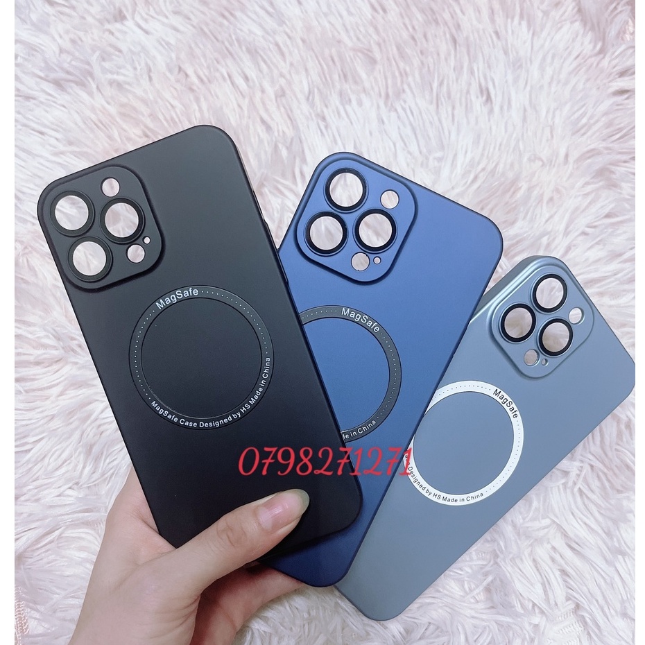 🌟CHÍNH HÃNG 🌟Ốp lưng cứng siêu mỏng bảo vệ Camera phủ kính X&M iP 12 13 pro max hỗ trợ sạc Magsafe