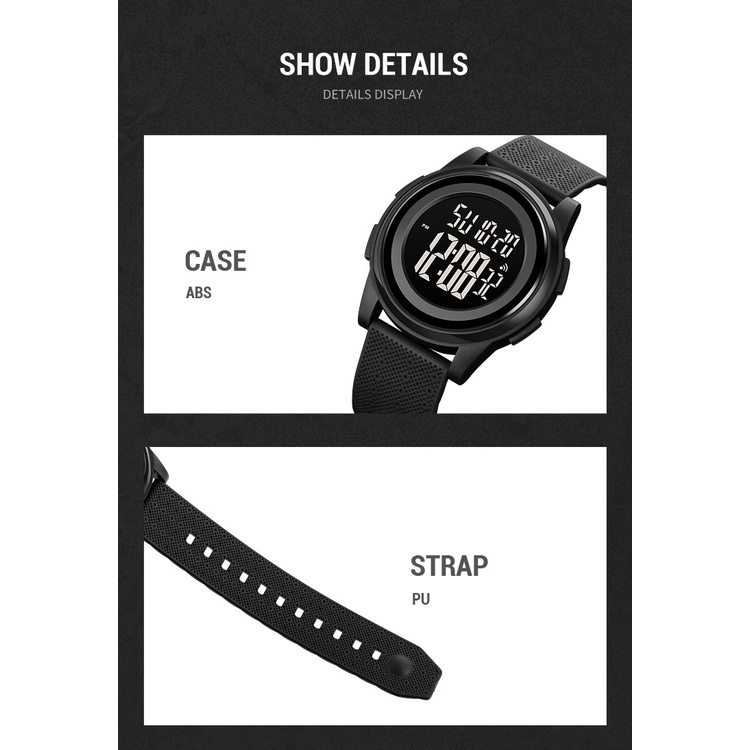 Đồng Hồ Điện Tử Thể Thao SKMEI Chống Thấm Nước 5 Thanh Đèn LED 1895