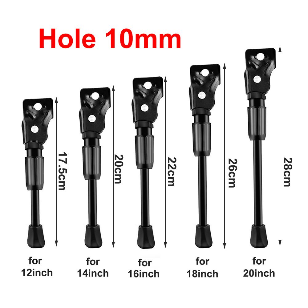 Gofidin chống xe đạp leo núi trẻ em 12 14 16 18 20 inch chống trượt màu đen gấp gọn tiện lợi