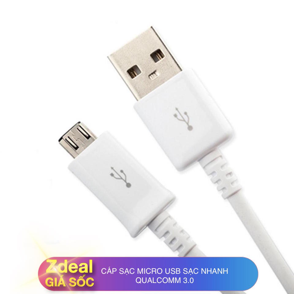 Sạc micro usb samsung galaxy s7 dùng được cho xiaomi oppo huawei lg hỗ trợ sạc nhanh, bảo hành 12 tháng